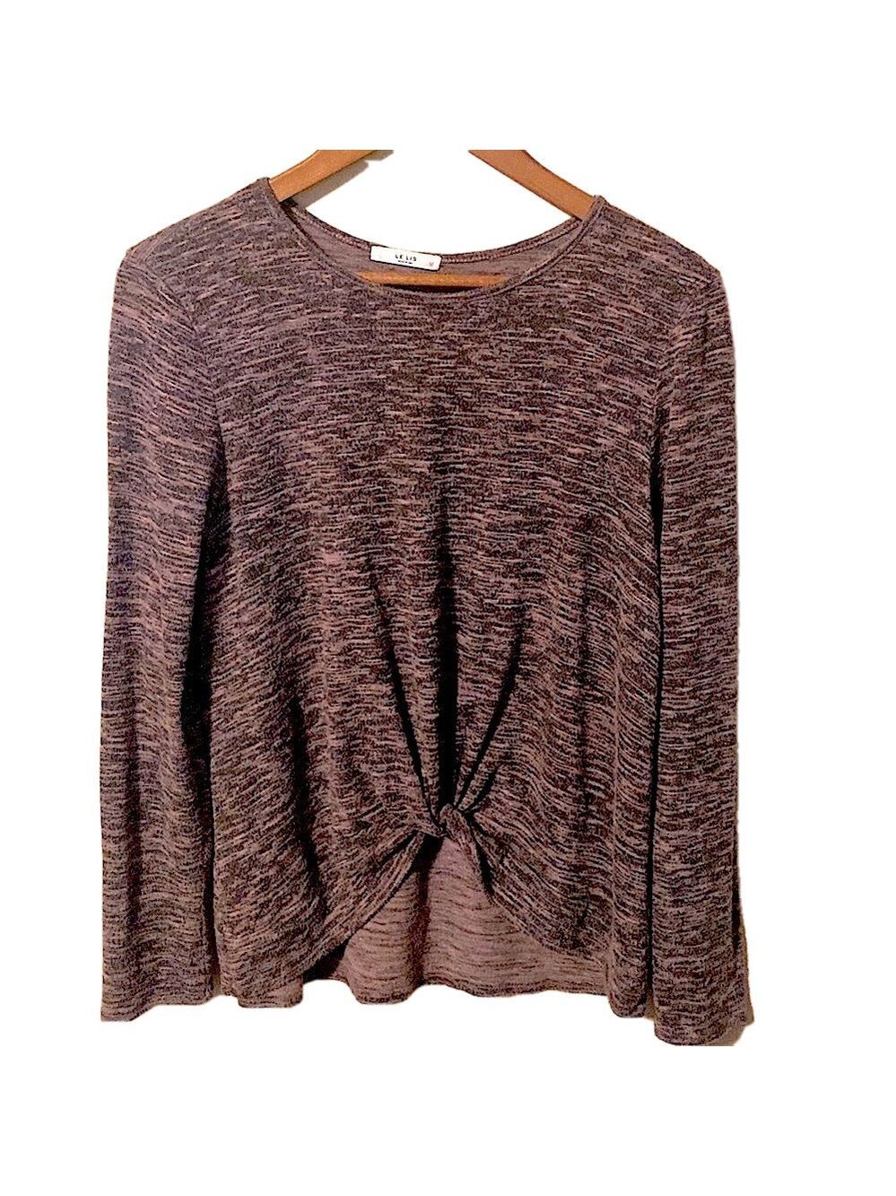 🎈$5 add on. Soft pink heathers top with front gather. Medium.